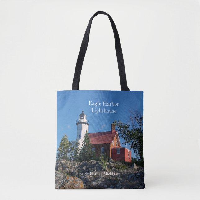 Phare d'Eagle Harbour sur tout le sac fourre-tout (Devant)
