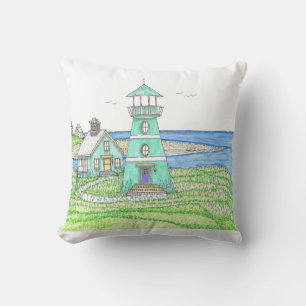 Phare d'été 3; Coussin intérieur; Aqua