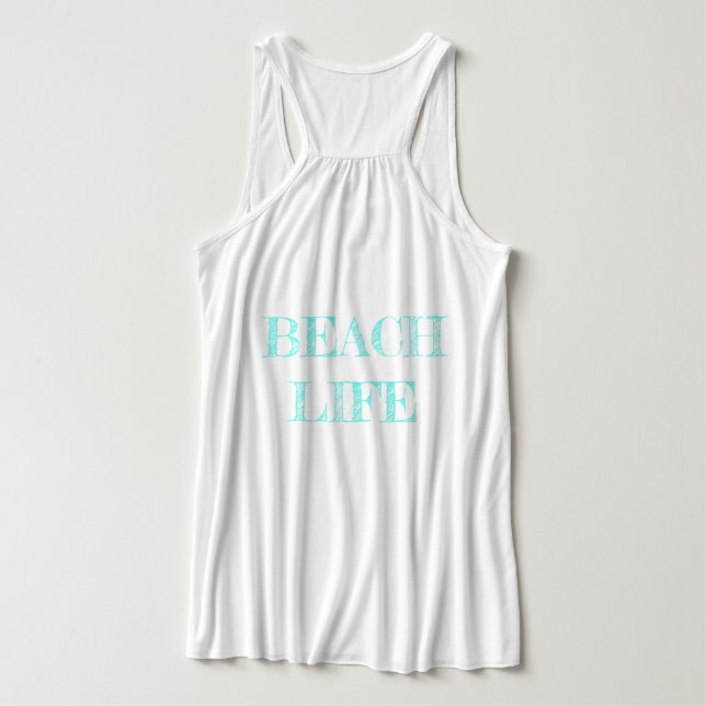 Phare d'été 3; Débardeur de fleurs pour femmes (Design dos)