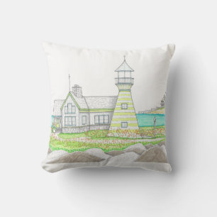 Phare d'été 5; Coussin extérieur; Aqua