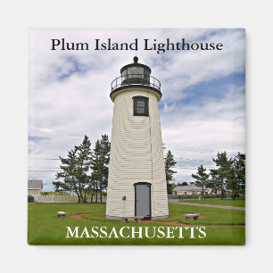 Phare d'île de prune, aimant du Massachusetts