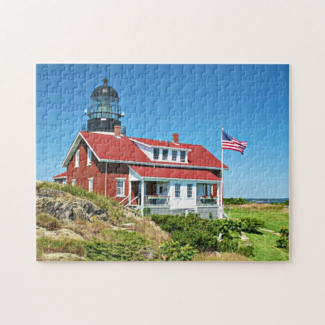 Phare d'île de Seguin, puzzle du Maine (Horizontal)