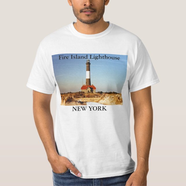 Phare d'île du feu, T-shirt de New York (Devant)