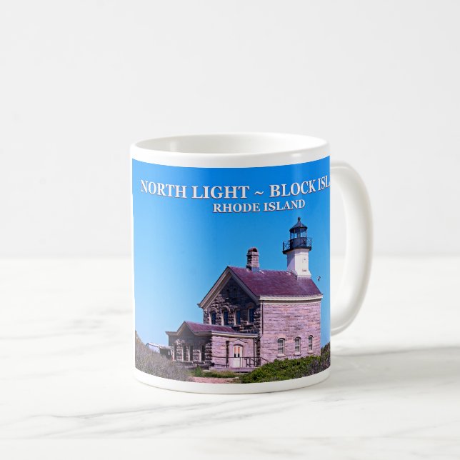 Phare du Nord, Block Island, RI Mug (Devant droit)