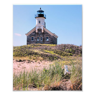 Phare du Nord, île Block, RI Photo Print