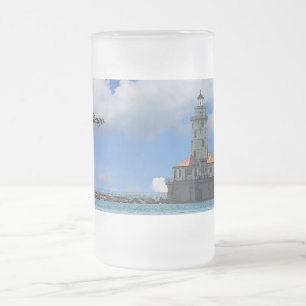 Phare du port de Chicago - Mug dépoli