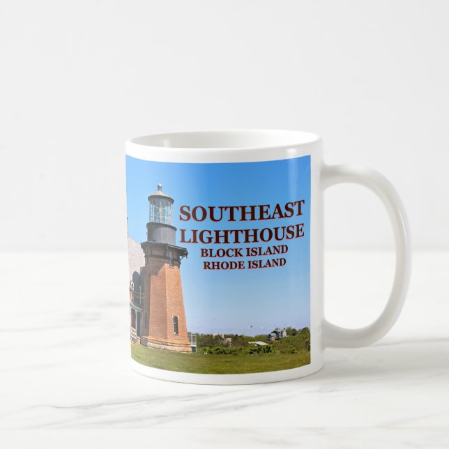 Phare du sud-est, Block Island, RI Mug (Droite)