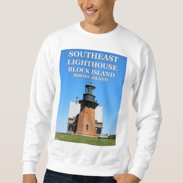 Phare du sud-est, Sweatshirt du RI de Block Island (Devant)