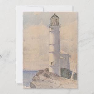 Phare, île des Chaussures   Childe Hassam