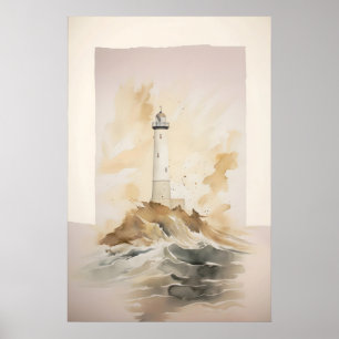 Phare, Impression numérique, Imprimable minimalist