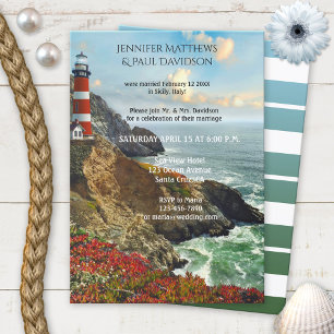 Phare Nautique Après Faire-part de mariage