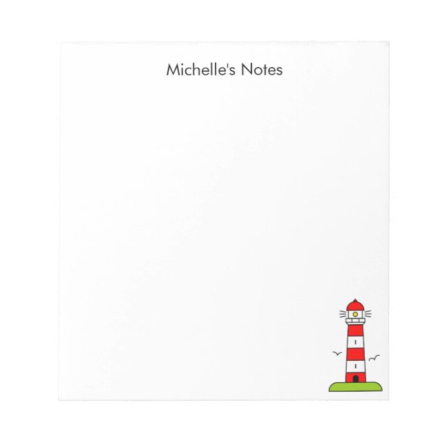 Phare nautique personnalisé avec des blocs-notes (Devant)