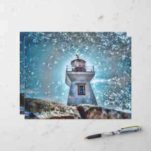 Phare Océan Bleu Naïf Rustique Côté Mer