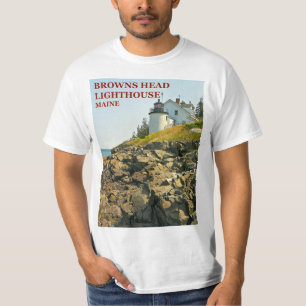 Phare principal de bruns, T-shirt du Maine