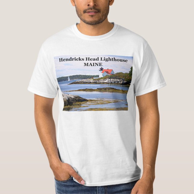 Phare principal de Hendricks, T-shirt du Maine (Devant)