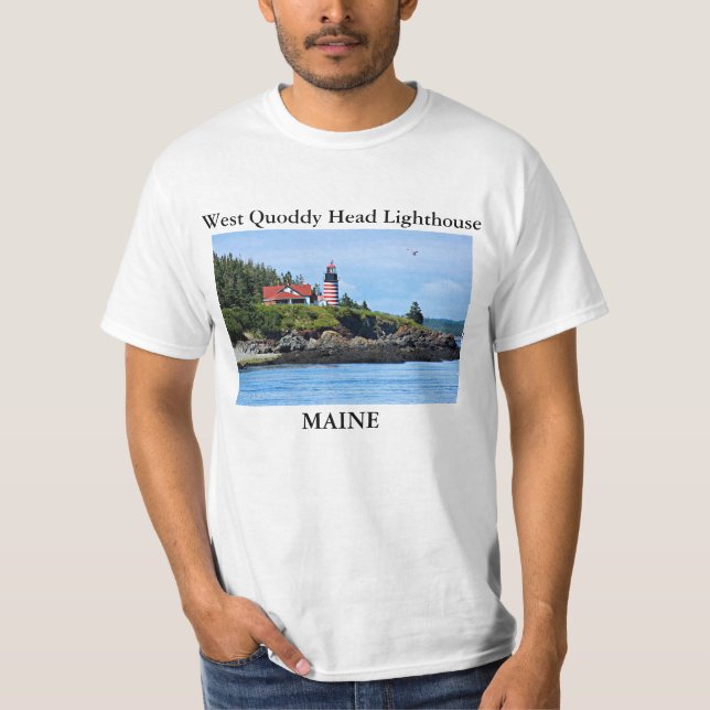 Phare principal occidental de Quoddy, T-shirt du (Devant)