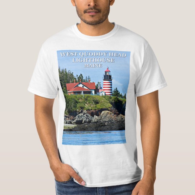 Phare principal occidental de Quoddy, T-shirt du (Devant)