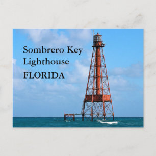 Phare Sombrero Key, Floride Carte postale