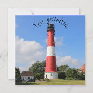 Phare sur l'île de Pellworm en été