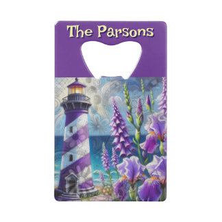 Phare violet avec Foxglove & Iris Personnalisé