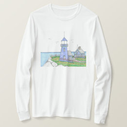 Phare Violet; Tshirt à manches longues pour femmes