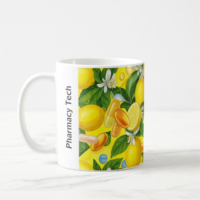 Pharmacie personnalisée Mug Lemon Jaune (Gauche)