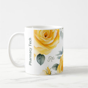 Pharmacie personnalisée Mug Roses Jaunes