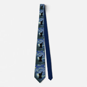 Pharmacien Cravate Van Gogh Starry Night Navy