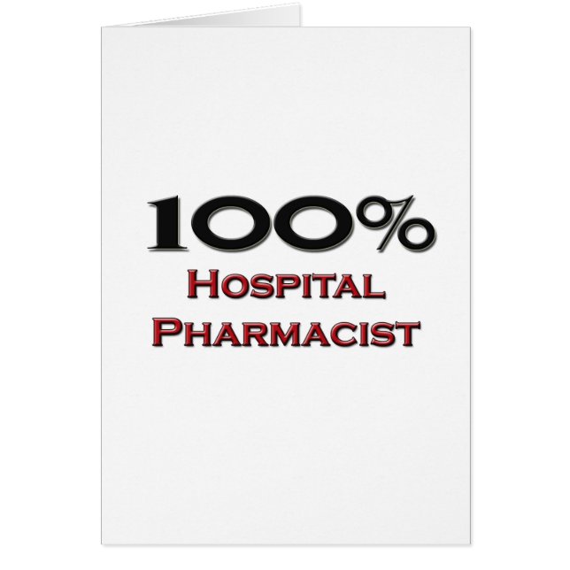 Pharmacien d'hôpital de 100 pour cent (Devant)