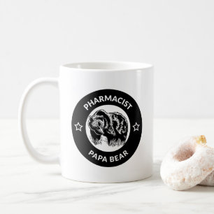 Pharmaciste personnalisé Papa Bear Coffee Mug