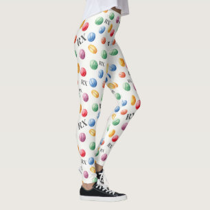 Pharmacy Aquarelle Pills & Rx Symboles Leggings