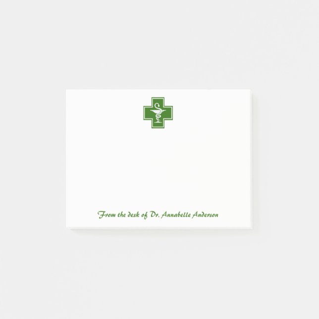 Pharmacy Cross Logo post-it notes (Devant)