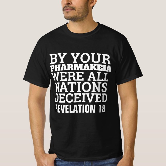 PHARMAKEIA VACCINE CHRÉTIENNE T-SHIRTS (Devant)