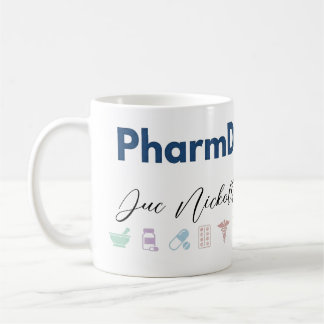 PharmD Personalized Mug | Minimal Modern Pharmacis