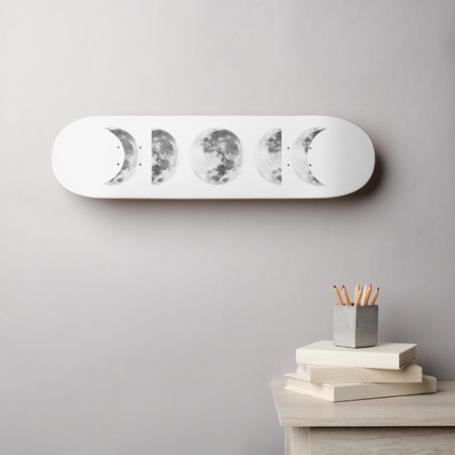 Phases du skateboard de la lune (Art mural (Horz))