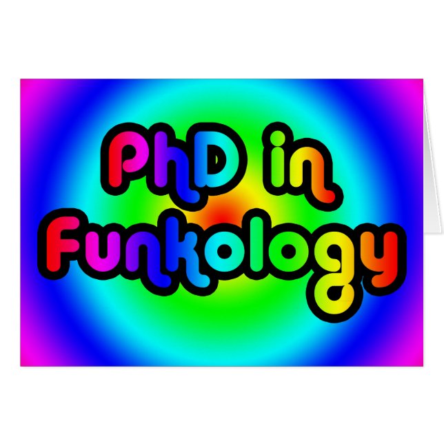 PhD en arc-en-ciel de trouille de plaisanterie (Devant horizontal)