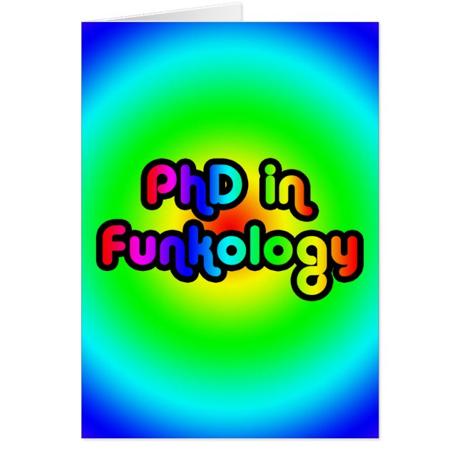 PhD en arc-en-ciel de trouille de plaisanterie (Devant)