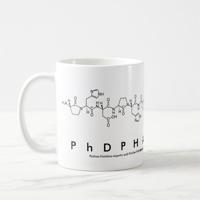 PhDPharmacist, expression peptidique mug (Gauche)