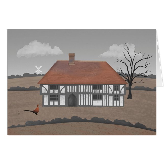 Pheasant Farmhouse Card (Devant Horizontal)