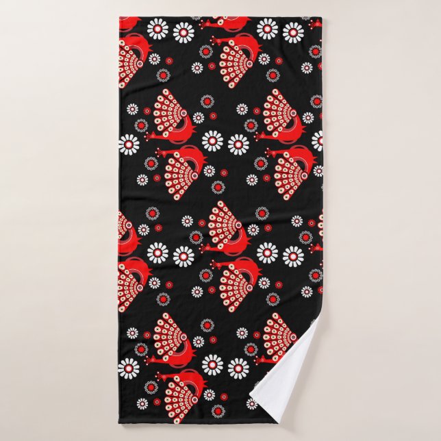 Pheasers Peacock Art (Serviette de bain)