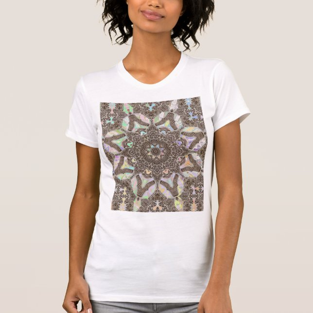 Phénix Henna Mandala Art T-shirt (Devant)