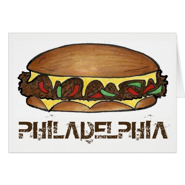 Philadelphia PA Philadelphia Fromage Steak Sandwic (Devant horizontal)