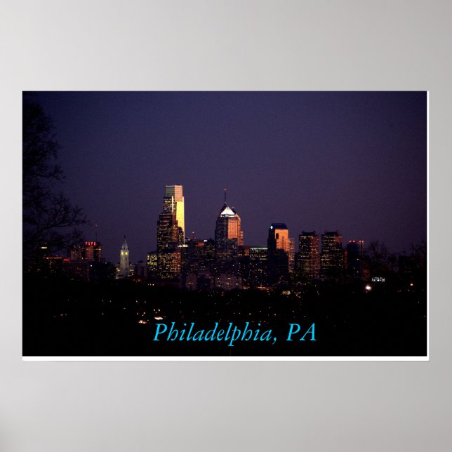 Philadelphie, affiche de l'horizon de l'AP (Devant)