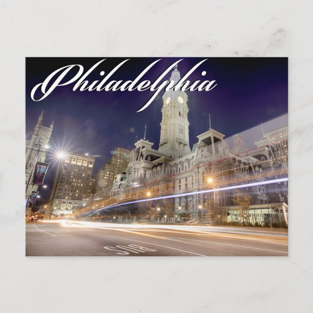 Philadelphie Carte postale " Hôtel de ville à la n (Devant)