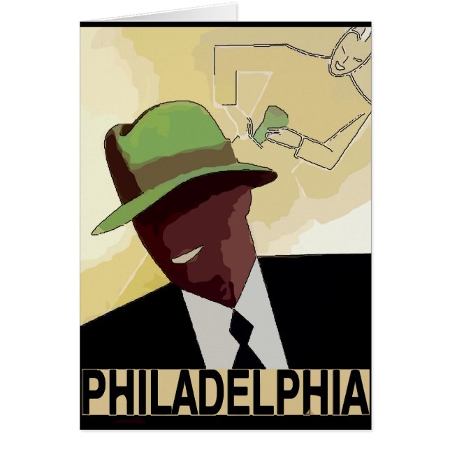 Philadelphie Casquette vert Vintage (Devant)