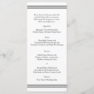 Philadelphie Destination Mariage Menu