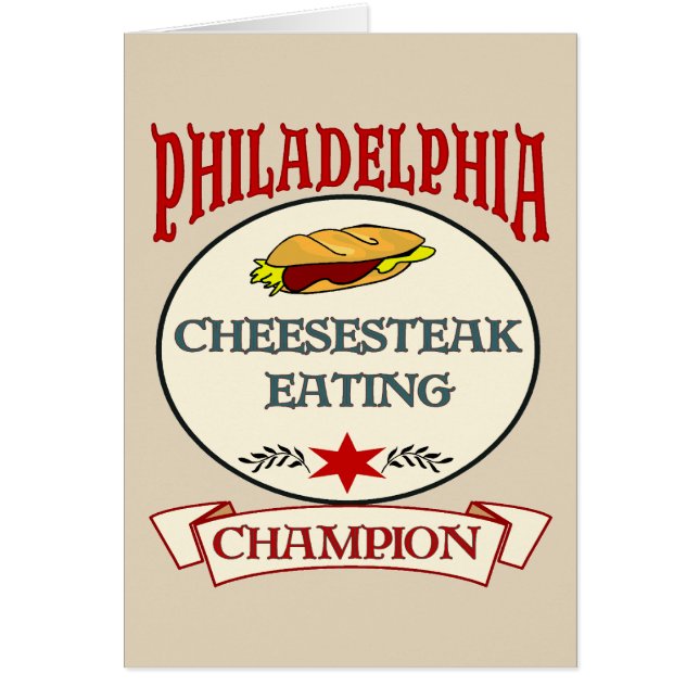 Philadelphie Fromage Steak Manger Champ (Devant)