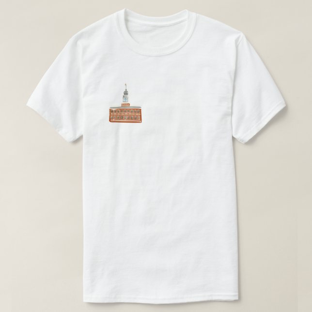 Philadelphie Independence Hall - T-shirt Basic (Design devant)