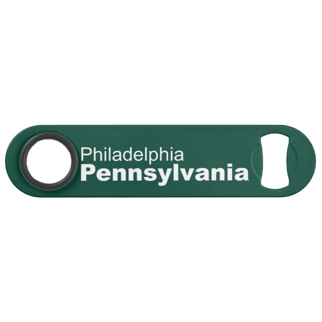 Philadelphie, Pennsylvania Speed Bottle Opener (Dos Horizontal)