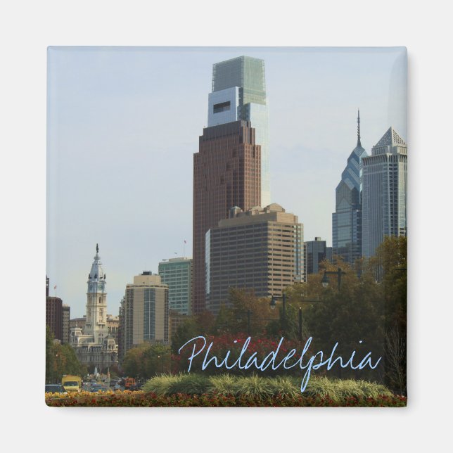 Philadelphie Pennsylvanie aimant photographique (Devant)